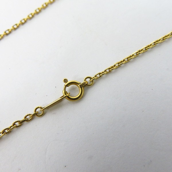 実際に弊社で買取させて頂いたEYEFUNNY/アイファニー 18KYG エングレイビング S チェーン Mサイズの画像 3枚目