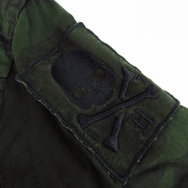 実際に弊社で買取させて頂いたHYDROGEN/ハイドロゲン カモフラ/迷彩柄 ロングスリーブ/長袖 ミリタリーシャツ Size：Sの画像 8枚目