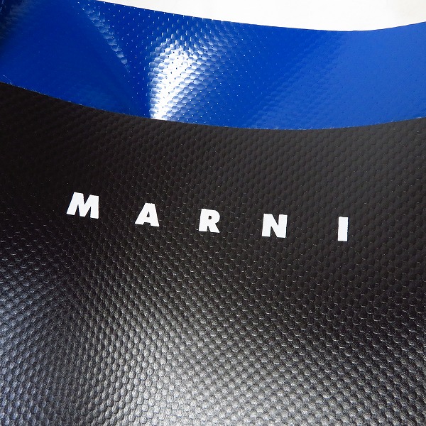実際に弊社で買取させて頂いたMARNI/マルニ バイカラー トートバッグ ブラック×ブルーの画像 4枚目