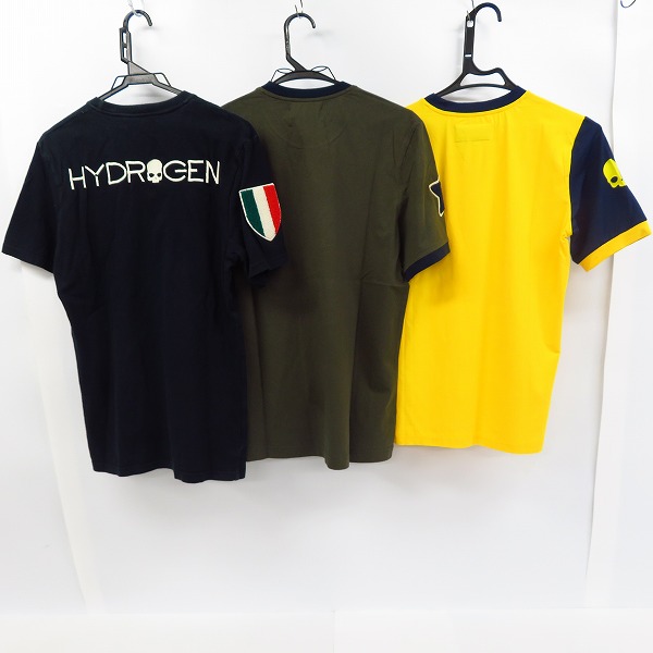 実際に弊社で買取させて頂いたHYDROGEN/ハイドロゲン ワッペン付 ハーフスリーブ/半袖 カットソー/Tシャツ Size：XS/S 3点セットの画像 1枚目
