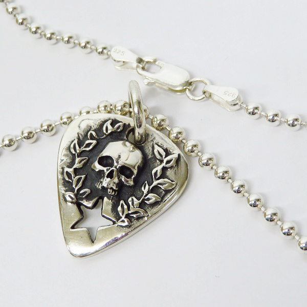 実際に弊社で買取させて頂いた【1年間期間限定販売/シリアル入】CRAZY PIG/クレイジーピッグ ギターピック スカル ペンダント/ネックレス