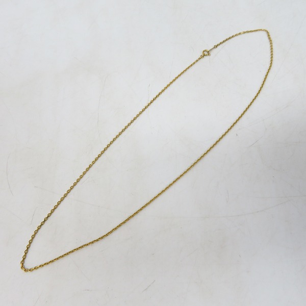 実際に弊社で買取させて頂いたEYEFUNNY/アイファニー 18KYG エングレイビング S チェーン Mサイズの画像 5枚目