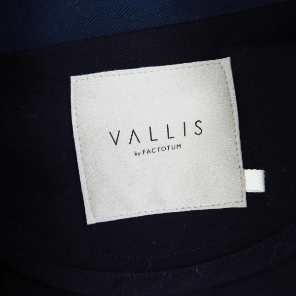 実際に弊社で買取させて頂いたVALLIS by FACTOTUM/ヴァリスバイファクトタム 1B テーラードジャケット ブラック/46の画像 2枚目