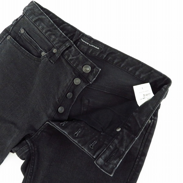 実際に弊社で買取させて頂いたLOUNGE LIZARD/ラウンジリザード ブラック デニム パンツ 6883/1の画像 2枚目