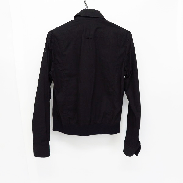 実際に弊社で買取させて頂いたKRISVANASSCHE/クリスヴァンアッシュ 無地 長袖シャツ ブラック/46の画像 1枚目
