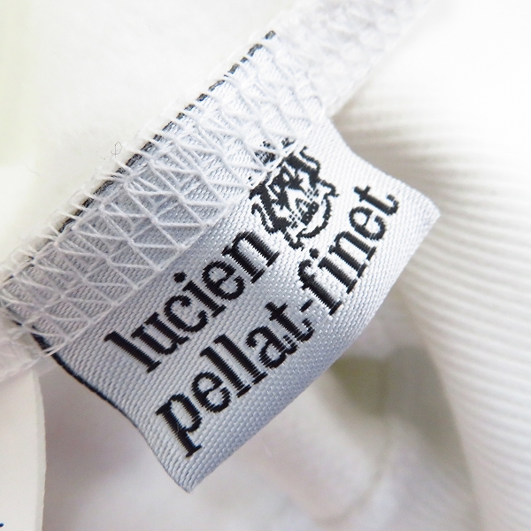 実際に弊社で買取させて頂いたLucien pellat-finet/ルシアンペラフィネ ジップアップパーカー スタッズ バックスカル ホワイト EVH1141/XSの画像 2枚目