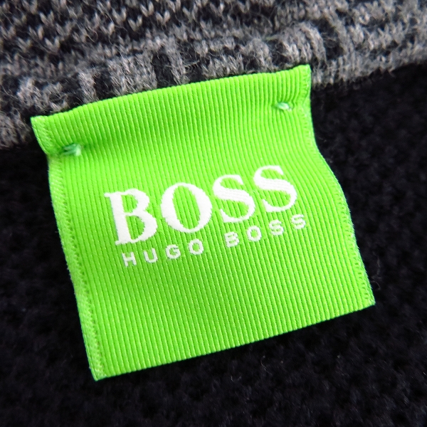 実際に弊社で買取させて頂いたHUGO BOSS/ヒューゴボス ロゴ刺繍/バッジ付き長袖ニット/Sの画像 2枚目