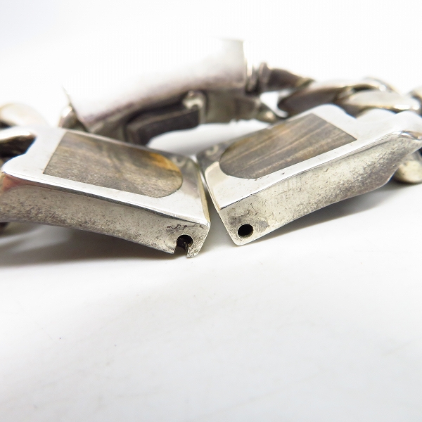 実際に弊社で買取させて頂いたstanley GUESS/スタンリーゲス ウッドインレイド ウォッチバンド/ウォッチブレスｗ/ボックスクリップの画像 4枚目