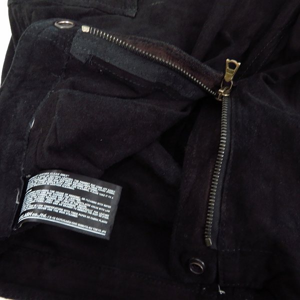 実際に弊社で買取させて頂いたBACKLASH/バックラッシュ カンガルーレザー 立体 クロップドハーフパンツ ショーツ 1067-05 の画像 2枚目