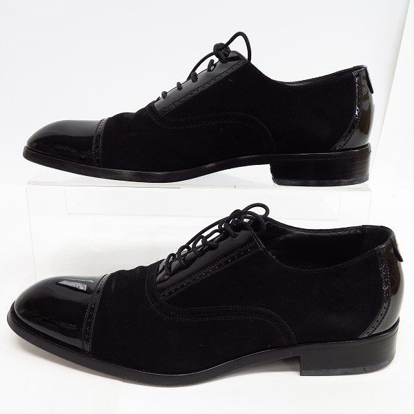 実際に弊社で買取させて頂いたEMPORIO ARMANI/エンポリオアルマーニ スエード/エナメル レザーシューズ/44の画像 3枚目