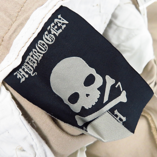 実際に弊社で買取させて頂いたHYDROGEN/ハイドロゲン スカル刺繍 コットン カーゴパンツ ベージュ Size：30の画像 5枚目