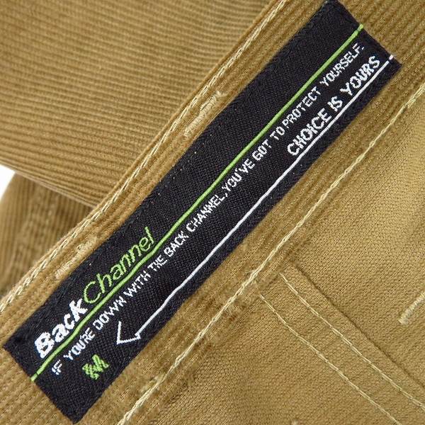 実際に弊社で買取させて頂いたBackChannel/バックチャンネル コーデュロイパンツ/Mの画像 5枚目