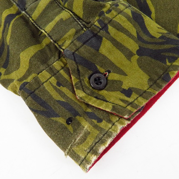 実際に弊社で買取させて頂いたINDEPENDENT/インディペンデント カモフラ/迷彩柄 ロングスリーブ/長袖 シャツ Mの画像 6枚目