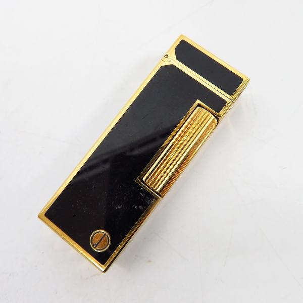 実際に弊社で買取させて頂いたdunhill/ダンヒル Rollagas/ローラガス ライター ブラック×ゴールド/黒金