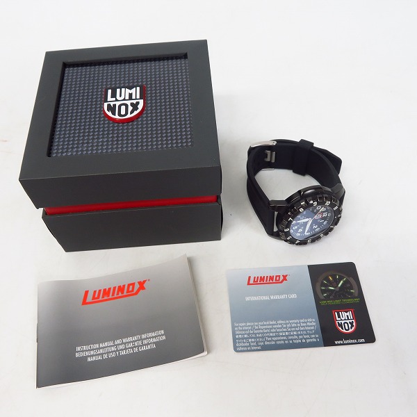 実際に弊社で買取させて頂いたLUMINOX/ルミノックス 3400 JET-BLACK F-117 NIGHTHAWK ラバーバンドの画像 5枚目