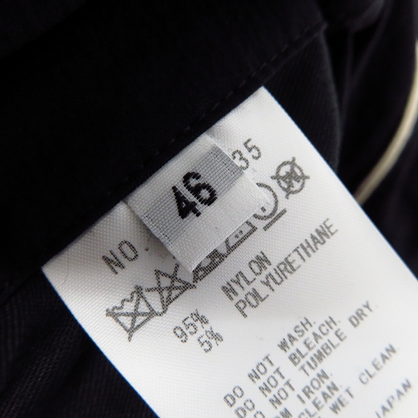 実際に弊社で買取させて頂いた【未使用】FACTOTUM/ファクトタム ナイロン スキニーパンツ 01050235 ブラック/46の画像 3枚目