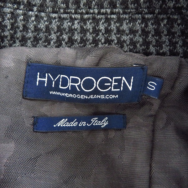 実際に弊社で買取させて頂いたHYDROGEN/ハイドロゲン 10 Anniversary 刺繍 千鳥格子柄 2ボタン ジャケット Size：Sの画像 2枚目