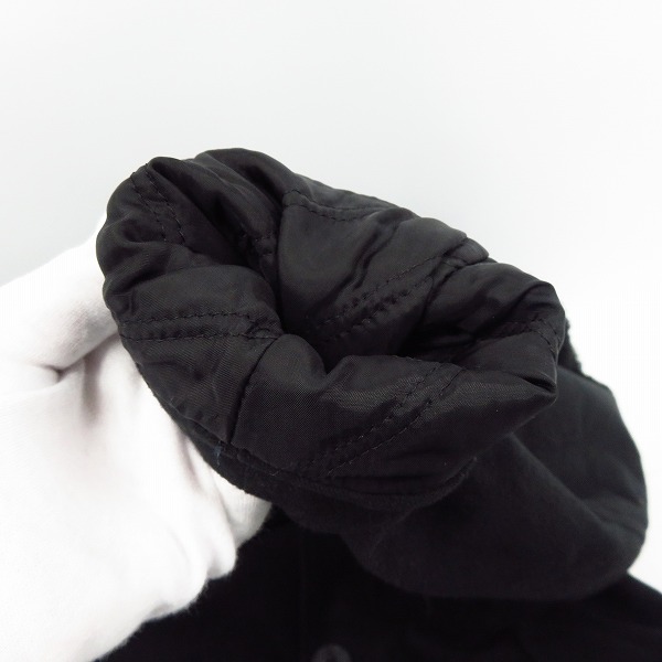 実際に弊社で買取させて頂いた【未使用】FACTOTUM/ファクトタム モールスキンストレッチアラスカンコート 01030534 ブラック/46の画像 6枚目