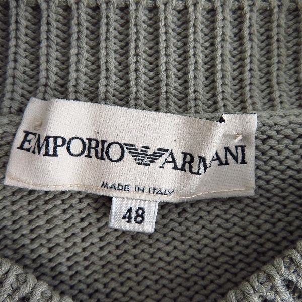 実際に弊社で買取させて頂いたEMPORIO ARMANI/エンポリオアルマーニ 綿混ニットセーター 48の画像 2枚目