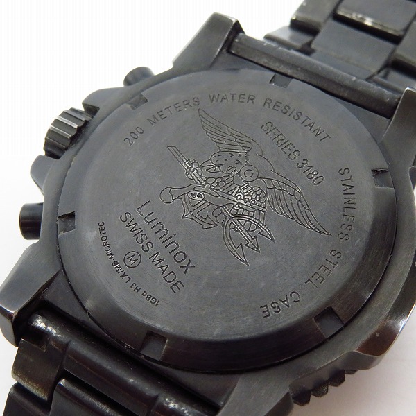 実際に弊社で買取させて頂いたLUMINOX/ルミノックス BLACK OUTクロノグラフ  腕時計/3180の画像 3枚目