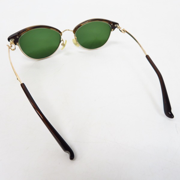 実際に弊社で買取させて頂いた999.9/フォーナインズ ボストン 度入り サングラス/アイウェア M-51の画像 1枚目