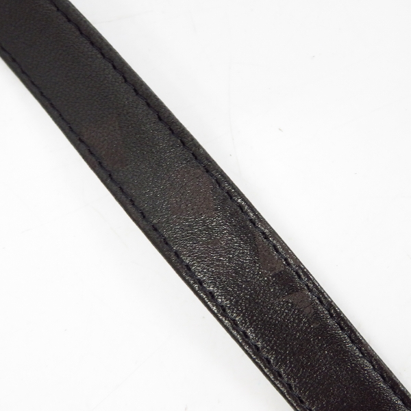 実際に弊社で買取させて頂いたBALLY/バリー パテントレザー 編み込み フリンジ ショルダーバック ブラックの画像 7枚目