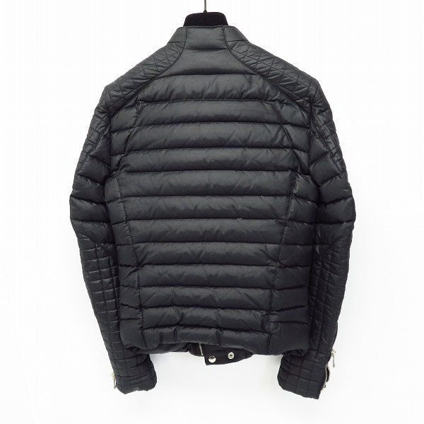 実際に弊社で買取させて頂いたBALMAIN/バルマン 12AW バイカーダウンジャケット ネイビー 44の画像 1枚目