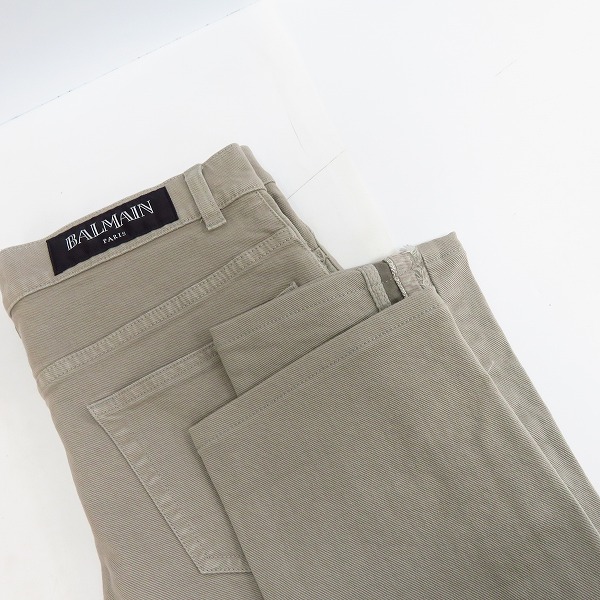 実際に弊社で買取させて頂いたBALMAIN/バルマン ラインデニムパンツ ボタンフライ 27の画像 9枚目