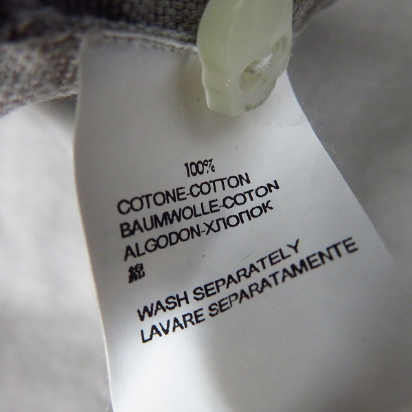 実際に弊社で買取させて頂いたHYDROGEN/ハイドロゲン 1ポイントスカル ロングスリーブ/長袖 コットンシャツ Size：Sの画像 6枚目