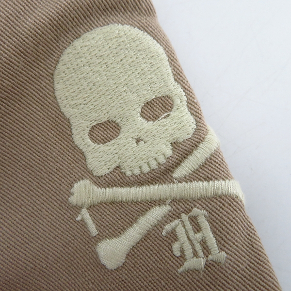 実際に弊社で買取させて頂いたHYDROGEN/ハイドロゲン スカル刺繍 コットン カーゴパンツ ベージュ Size：30の画像 6枚目