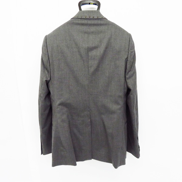 実際に弊社で買取させて頂いたPIERRE BALMAIN/ピエールバルマン 2B フェイクレイヤードスタッズジャケット 46の画像 1枚目