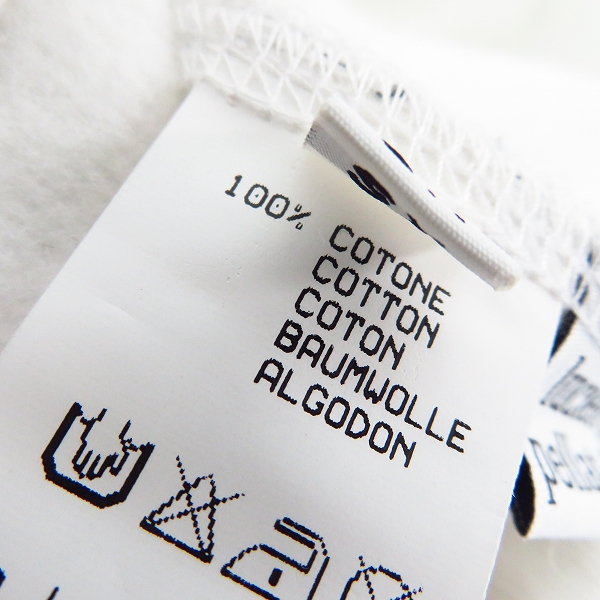 実際に弊社で買取させて頂いたLucien pellat-finet/ルシアンペラフィネ ジップアップパーカー スタッズ バックスカル ホワイト EVH1141/XSの画像 3枚目