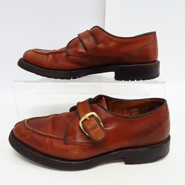 実際に弊社で買取させて頂いたAllen Edmonds/アレン・エドモンズ レザーモンクストラップシューズ/8Dの画像 3枚目
