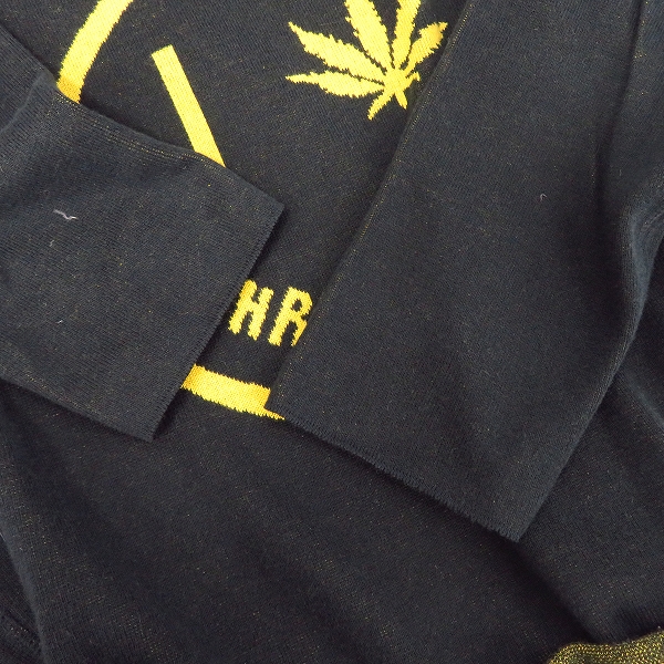 実際に弊社で買取させて頂いたLucien pellat-finet/ルシアンペラフィネ ニット/セーター スマイル/マリファナ Sの画像 6枚目