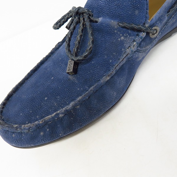 実際に弊社で買取させて頂いたHUGO BOSS/ヒューゴボス レザー ドライビングシューズ UK7の画像 6枚目