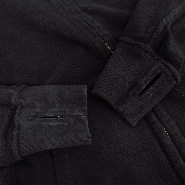 実際に弊社で買取させて頂いたBackChannel/バックチャンネル リバーシブル ジップアップパーカー ポケットデザイン ブラック/Lの画像 9枚目