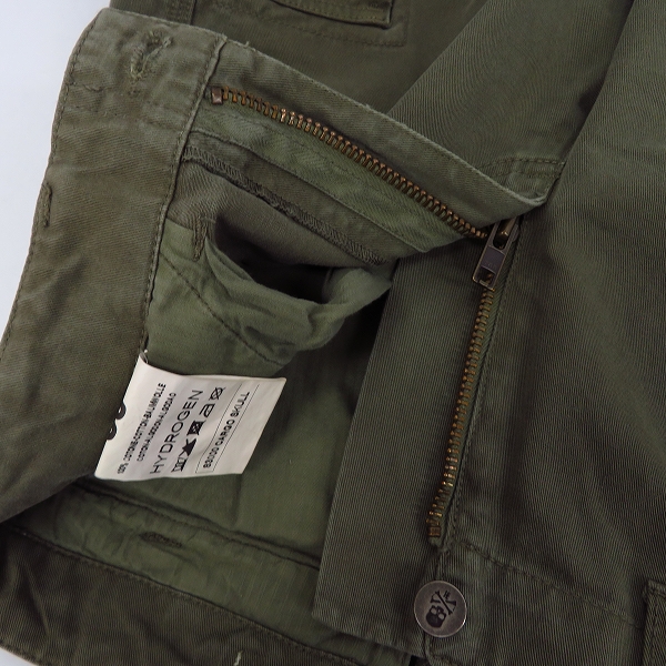 実際に弊社で買取させて頂いた【JPタグ】HYDROGEN/ハイドロゲン スカル刺繍 コットン カーゴパンツ Size：30の画像 2枚目