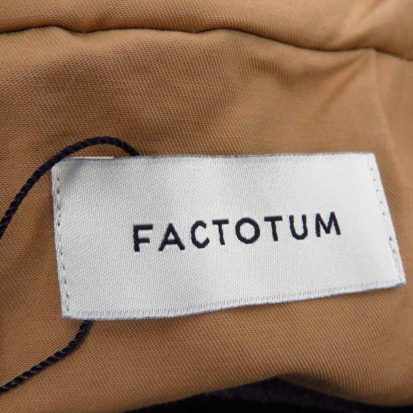 実際に弊社で買取させて頂いた【未使用】FACTOTUM/ファクトタム ナイロンクリアツイルライダーストレンチコート 01030436 ベージュ/44の画像 2枚目