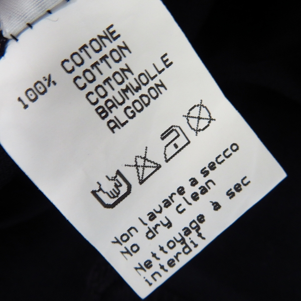 実際に弊社で買取させて頂いたlucien pellat-finet /ルシアンペラフィネ スワロスタッズ スカルTシャツ ブラック XSの画像 4枚目