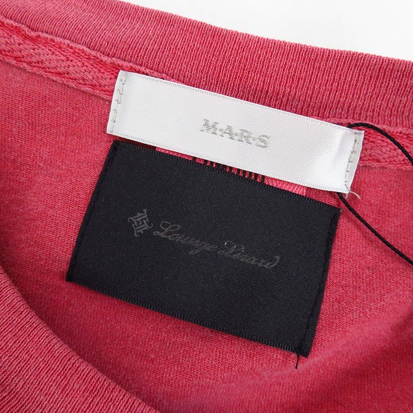 実際に弊社で買取させて頂いた【未使用】Lounge Lizard×M・A・R・S/ラウンジリザード×マーズ ANNIKA&SCOTT プリントTシャツ RED/8777/3（L）の画像 2枚目