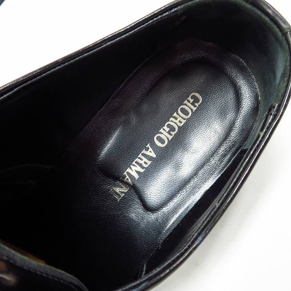 実際に弊社で買取させて頂いたGIORGIO ARMANI/ジョルジオアルマーニ レザーシューズ/43の画像 4枚目