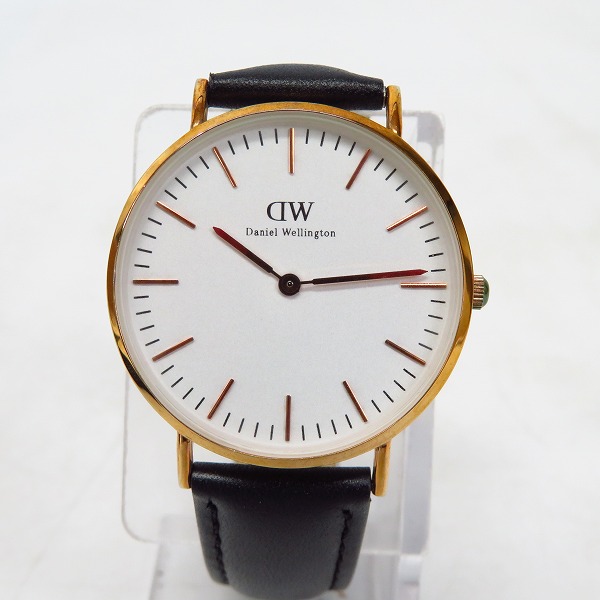 実際に弊社で買取させて頂いたDaniel Wellington/ダニエルウェリントン レザーベルト 腕時計【動作未確認】