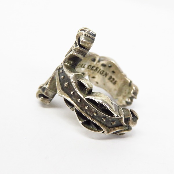 実際に弊社で買取させて頂いたDEAL DESIGN/ディールデザイン クロスモチーフ ストーン付き リング/17.5号の画像 2枚目