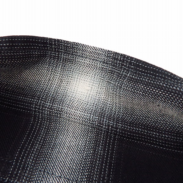 実際に弊社で買取させて頂いた【未使用】Lounge Lizard/ラウンジリザード OMBRAY CHECK SHIRTS/オンブレチェックシャツ BLACK/4256/1の画像 5枚目