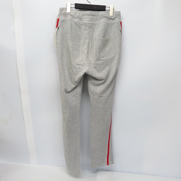 実際に弊社で買取させて頂いたHYDROGEN/ハイドロゲン 赤ライン スカル スウェット パンツ/Sの画像 1枚目