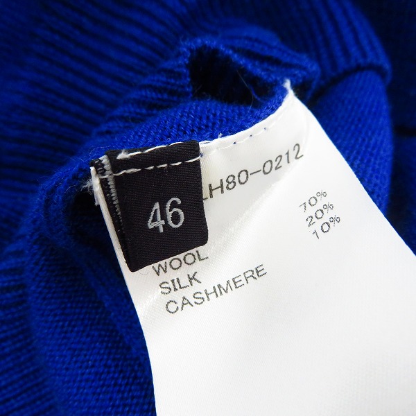 実際に弊社で買取させて頂いたLITHIUM HOMME/リチウムオム ウール/シルク Vネック セーター/46の画像 4枚目