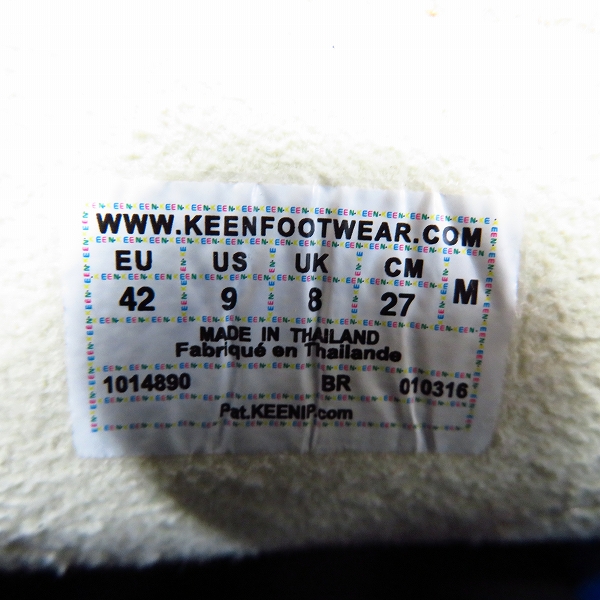実際に弊社で買取させて頂いたKEEN/キーン UNEEK 3C/スリーシー サンダル 1014890/27の画像 5枚目