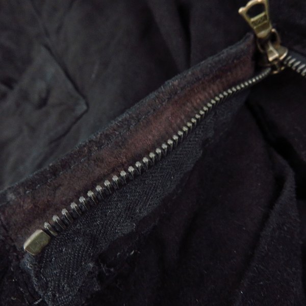 実際に弊社で買取させて頂いたBACKLASH/バックラッシュ カンガルーレザー 立体 クロップドハーフパンツ ショーツ 1067-05 の画像 4枚目