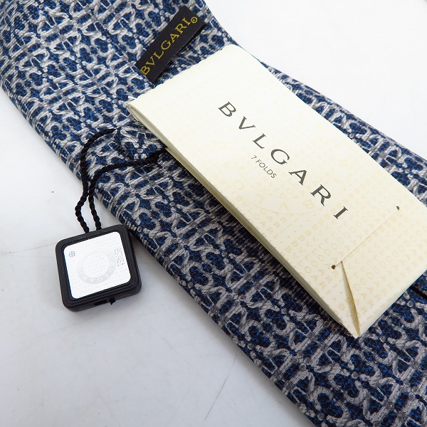 実際に弊社で買取させて頂いた【未使用】BVLGARI/ブルガリ セブンフォールド ネクタイ 100％シルク の画像 5枚目