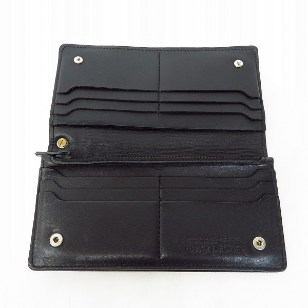 実際に弊社で買取させて頂いたDEAL DESIGN/ディールデザイン クロスモチーフ レザー ウォレットの画像 3枚目